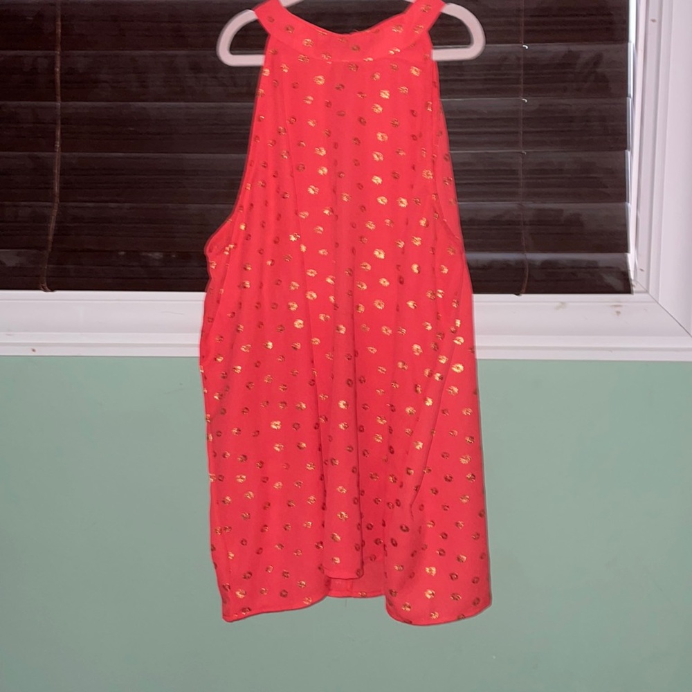 Pink and gold button back halter top. $40.00 or best offer